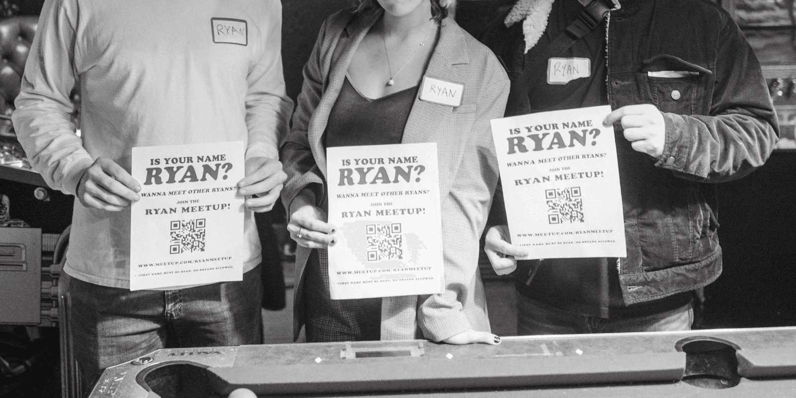 Ryan, Ryan, and Ryan at the very first meetup
